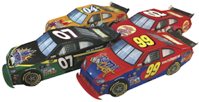 Paper Stock Cars Craft